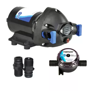 Jabsco Par-Max Shower Drain/ General Purpose Pump 3.5GPM-25psi-12VDC w/ Strainer - Picture 1 of 1