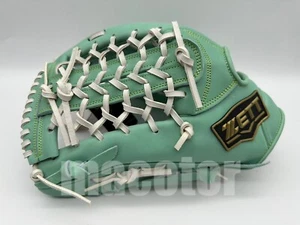 ZETT Special Pro Order 13" Outfield Baseball Glove Mint Green White LHT NPB New - Picture 1 of 4