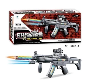 KINDER SHOOTER MILITÄR PISTOLE SPIELZEUGPISTOLE LICHTER SOUNDS JUNGEN MÄDCHEN ARMEE SOLDAT SPIELEN - Bild 1 von 8