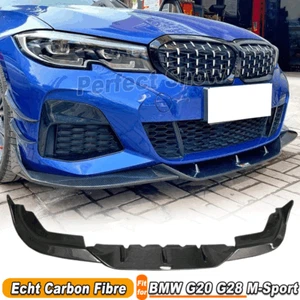 Se adapta a BMW 3er G20 G28 M340i M-SPORT carbono labio delantero alerón labio - Imagen 1 de 11