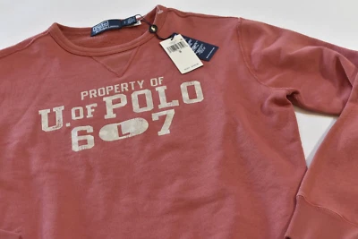 Ralph Lauren Polo Men's Crew Neck Sweatshirt Rose Red Size Small - "Bedford" - Image 1 of 2
