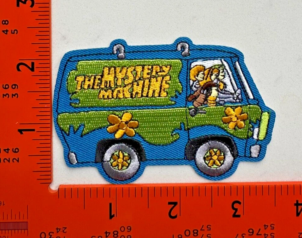 Scooby Doo Cartoon Mystery Machine Van Embroidered Iron On Patch