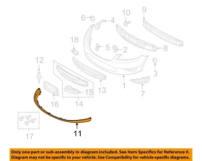 Parachoques delantero Ford OEM 10-12 Taurus alerón labio mentón divisor AG1Z17D957CC Foto 1 de 2