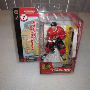 McFarlane Chris Chelios Chicago Blackhawks NHL Legends serie 7 (variante/inseguimento) - Foto 1 di 7