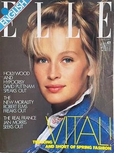 ELLE Magazine British Edition April 1987 RARE UK Estelle Vintage Early Edition - Picture 1 of 6