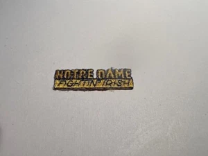 Small NCAA Notre Dame Iron-On Text Patch.Same day Shipping. - Picture 1 of 4