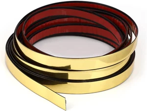 Metallic Gold Wall Decal - Peel & Stick Flexible PVC Trim Tape - Self-Adhesive M - Picture 1 of 12