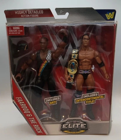 Mattel WWE Elite Collection 2-Pack Faarooq & The Rock Nation of Domination WWF Cover