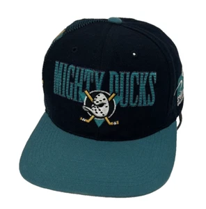 Vintage 90er Sports Specialties Mighty Ducks Authentic NHL Center Ice Collection Mütze - Bild 1 von 14