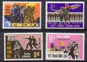 South Vietnam, 1969, Sc. ##358-361, Civilians Becoming Soldiers, MNH - Picture 1 of 1