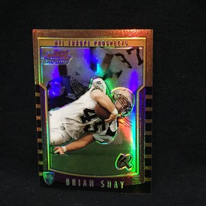 BRIAN SHAY EUROPE 2000 BOWMAN CHROME FOOTBALL REFRACTOR #144 RARE SET BREAK