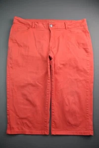 Jean Capri para mujer Lee Riders 5 bolsillos rojo naranja talla 20M (40x18) cremallera mosca  - Imagen 1 de 7