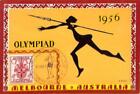 ac6713 - AUSTRALIEN - Postgeschichte - MAXIMUMKARTE 1956 Olympische Spiele