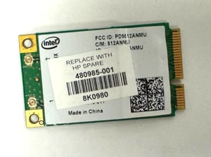 HP Probook 4310s 300Mbps Mini PCI-E Laptop Wireless Card 512AN_MMW 480985-001 - Picture 1 of 2