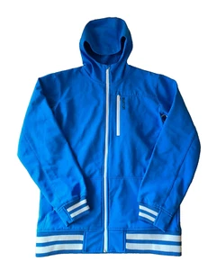 BURTON Snowboards Jacket Mens Medium Blue Dry Ride Zip Up Fleece Stretch Outdoor - Picture 1 of 12