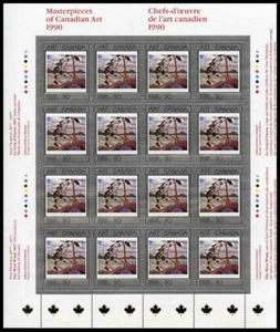 Canada Stamp SHEET#1271 - The West Wind (1990) 50¢ Untagged - Bild 1 von 1