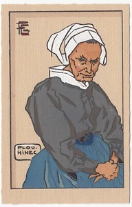 c1930s Vieille Femme de Plouhinec by Geo-Fourrier ser. Breiz Gwechall ~ POSTCARD - Picture 1 of 2