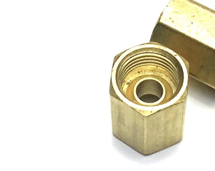 3/16" BRASS INVERTED FLARE JOINER NUT BRAKE LINE  x 2 SUIT HOLDEN, FORD - image 1 of 2