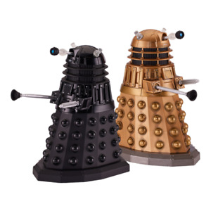 Doctor Who History of the Daleks Gold & Black Daleks #16 #17 5.5" Figure 2-Pack