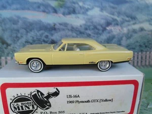 1/43 US model 1969 Plymouth GTX white metal - Picture 1 of 3