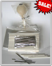 Special Offer! - 100pcs (6" Lollipop Stick + Poly Bag + Twist Tie) for cake pops