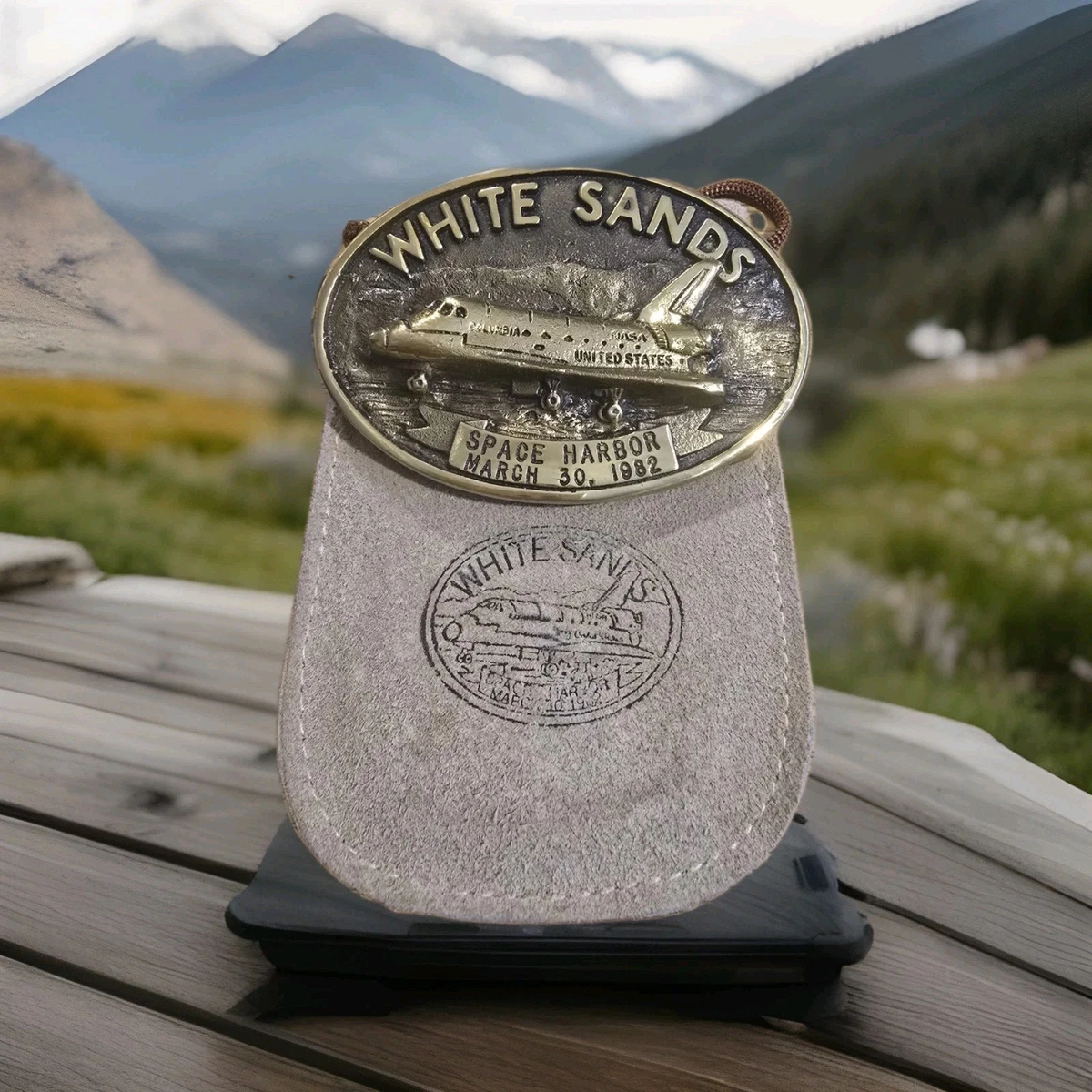 アクセサリー Orville White Stamp Work Belt Buckle アクセサリー