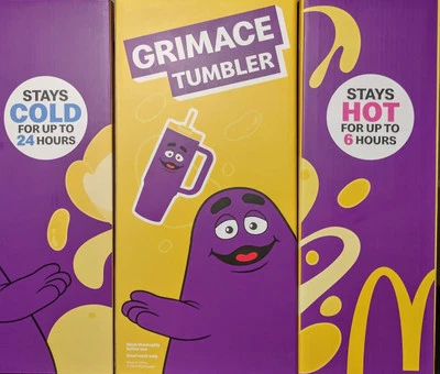 McDonalds Grimace Tumbler Cup 40oz/1182ml - 2025 AU Exclusive. Promo RARE - image 1 of 4