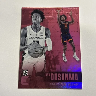 AYO DOSUNMU 2021-22 Chronicles Essentials Draft Picks PINK HOLO Prizm BULLS RC - Image 1 of 3