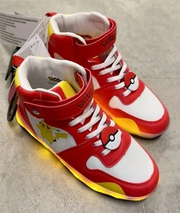 New with tags Pokémon Pikachu LED Light Up Shoes Kids Size 3 USA - Picture 1 of 12
