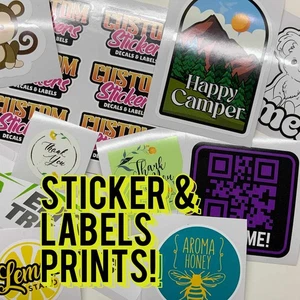 CUSTOM STICKERS_LABELS_Full Color_Bulk_25-200 Pcs. - Picture 1 of 20