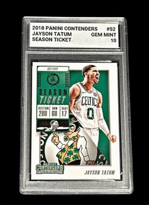 2018-19 Panini Contenders Jayson Tatum #52 Boston Celtics Graded 10 Gem Mint 🔥 - Picture 1 of 1