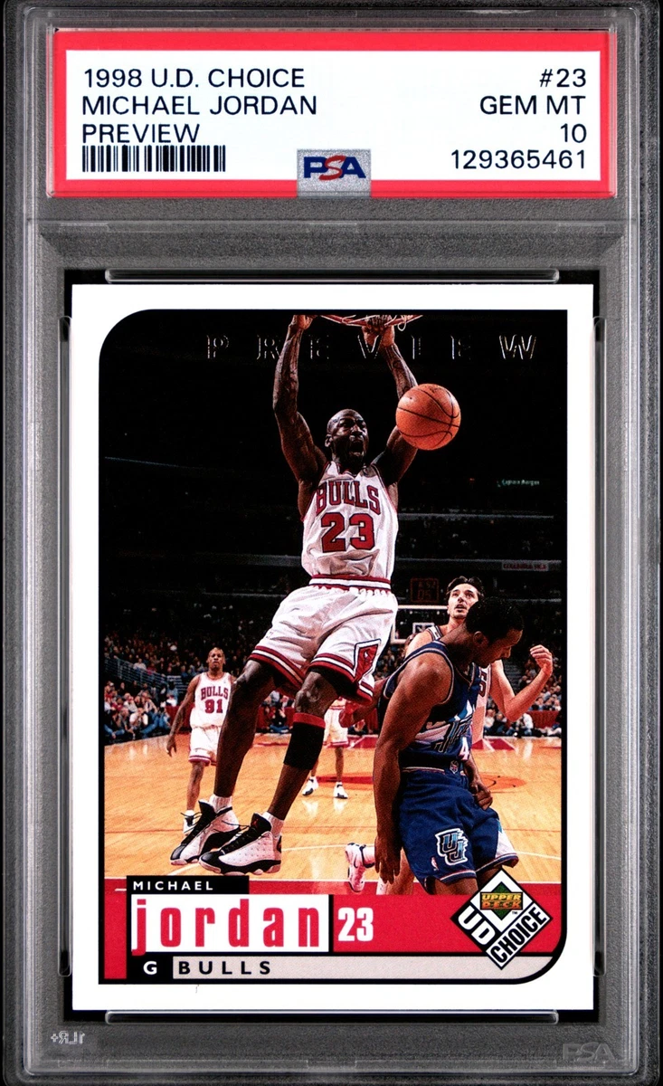Upper Deck Michael Jordan 10 Graded Basketball Trading Cards