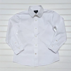 Crewcuts Thompson Boys Button Down White Shirt - Picture 1 of 4