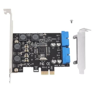1*PCIE to Internal 2 Port 19Pin Header 4 Port USB 3.0 Expansion Adapter Card - Afbeelding 1 van 7