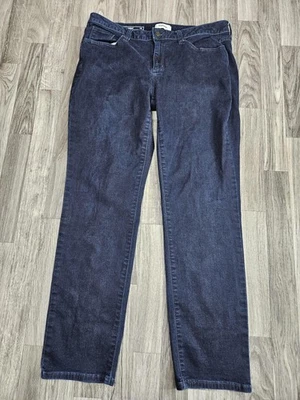 Pantalones de mezclilla Sonoma Jeans para mujer 14 azules curvilíneos ajustados rectos lavado oscuro elásticos Foto 1 de 4