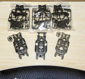 Mini 4WD MS Chassis Set 3 Types Lightweight Black & Gray, Center, Normal, SW - Picture 1 of 3