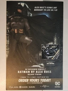 Batman Alex Ross 3D Statue DC Superman Advertisement Promo Ad Art Print Poster - Picture 1 of 1