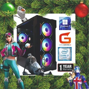 XMAS REDUCED GAMING PC I7 6th 32GB 2TB+480SSD RTX 12GB 3060 W11 FREE DELIVERY - Picture 1 of 9