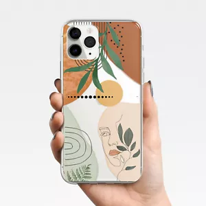Modern Abstract Terracotta Collage Art Aesthetic Boho Phone Case For All iphone - Picture 1 of 10