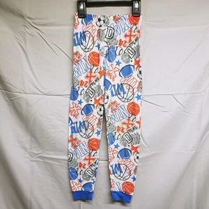 Highland Outfitters Boys Size 5/6 Multiclor White Sports Pajama Bottom Pants - Picture 1 of 16