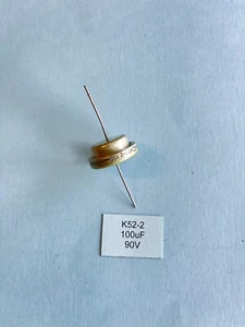 Capacitor K52-2 100uF/90V Tantalum-Silver, Soviet NOS, lot of 1 pcs - Zdjęcie 1 z 1