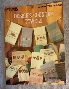 Debbie's Country Towels,1989 Leisure Arts Leaflet 785,Mumm,Cross Stitch Patterns - Picture 1 of 1