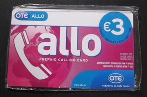 GREECE - Allo card, OTE prepaid card 3 euro, tirage 5000, 01/12, mint IN BLISTER - Picture 1 of 2