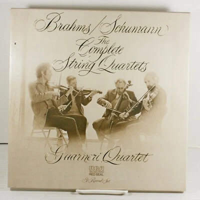 Brahms Schumann Guarneri Quartet 3 LP Record Set Red Seal RCA ARL3-3834 SEALED  - Image 1 of 4