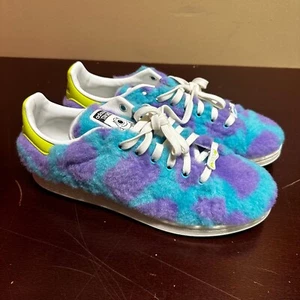 Adidas Mens Purple Blue Stan Smith Disney Monsters Inc Athletic Sneakers US 9.5 - Picture 1 of 7