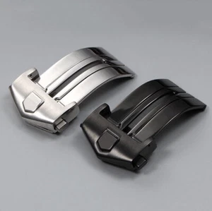 Chiusura deployante in acciaio inox 18/20 mm adatta per fibbia orologio Tag Heuer - Foto 1 di 13