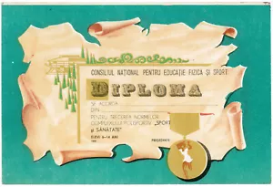 Romania, anni '70, Lotto di 2 Diplomi di Propaganda Comunista - CNFS - RSR - Foto 1 di 2