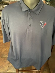 NFL Team Apparel TX3 Cool Mens 2XL Short Sleeve Houston Texans Gray Polo Shirt - Picture 1 of 4