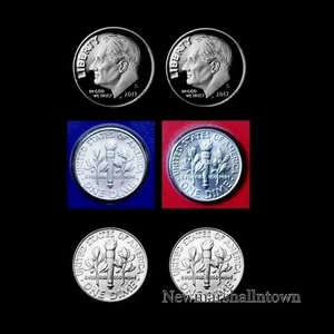 P+D+S+S Roosevelt 2017 diez centavos juego de prueba como nuevo ~ PD en envoltura como nuevo y de rollo bancario    - Imagen 1 de 5