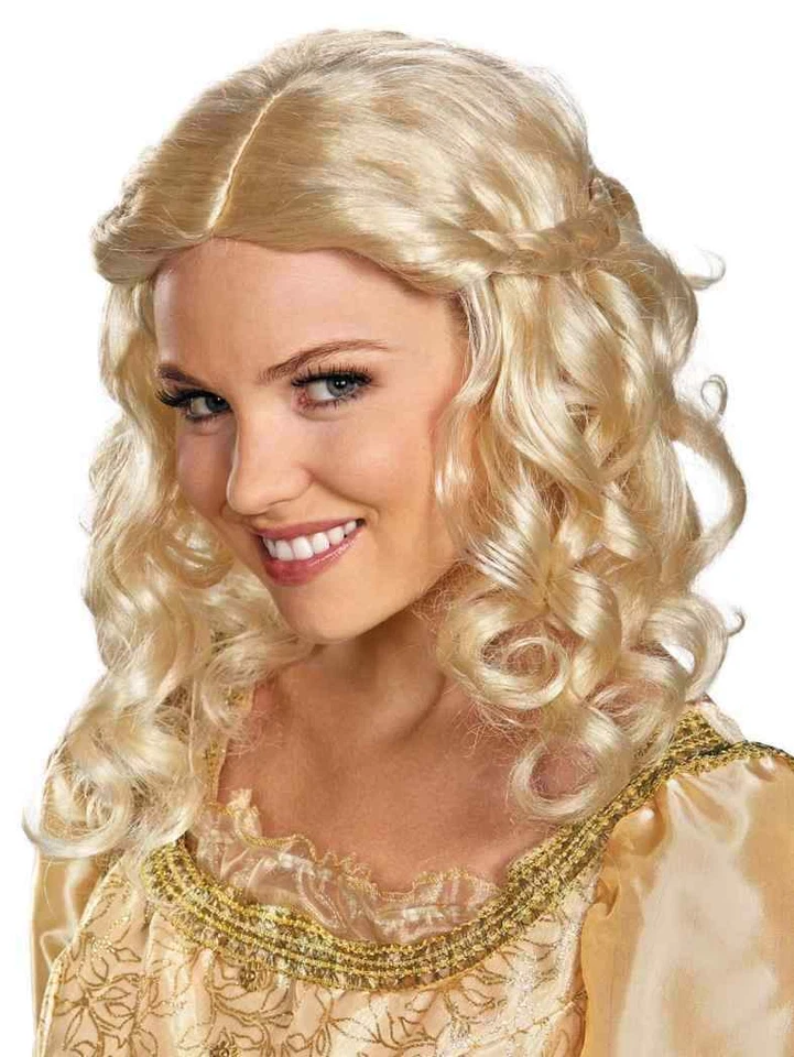 Aurora Wig Disney Maleficent Movie Fancy Dress Halloween Adult Costume Accessory - Image 1 of 1